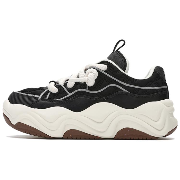 New FILA Brook Low Shoes 'Black White' Women's F12W341202FBG
