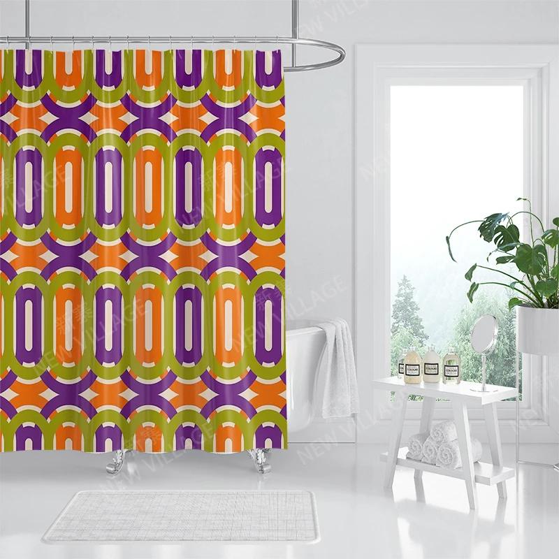 Waterproof Fabric Shower Curtains Bathroom Curtain Accessories Bath Curtain for Shower 180x200 240*200 Boho Decoration Abstract