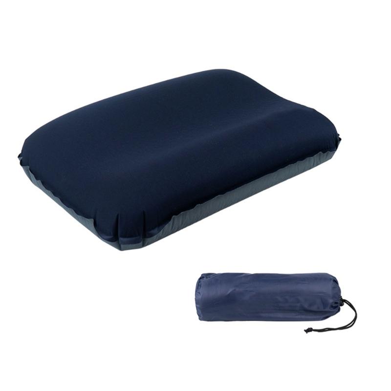Auto Inflating Travel Pillows 3D High Resiliences Sponges Ergonomic For Camping Hiking Office