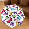1PC butterfly pattern Umbrella-8-Rib Reinforced Portable Folding Travel Suitable for All Seasons Outdoor Daily Use-G373