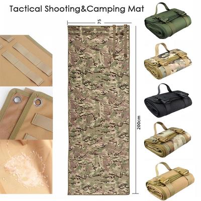 Tactical Roll-up Camping Mat Outdoor Shooters Hunting Training Pad Waterproof Nylon Folding Mat For Camping Hiking Travel.