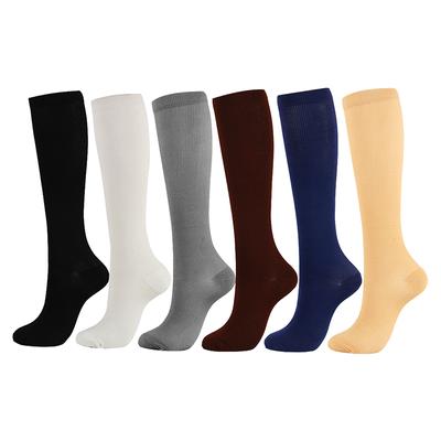 Sports Cycling Compression Socks for Women and Men Comfortable Solid Color-Best Support for Running, Athletic, Nursing, Travel