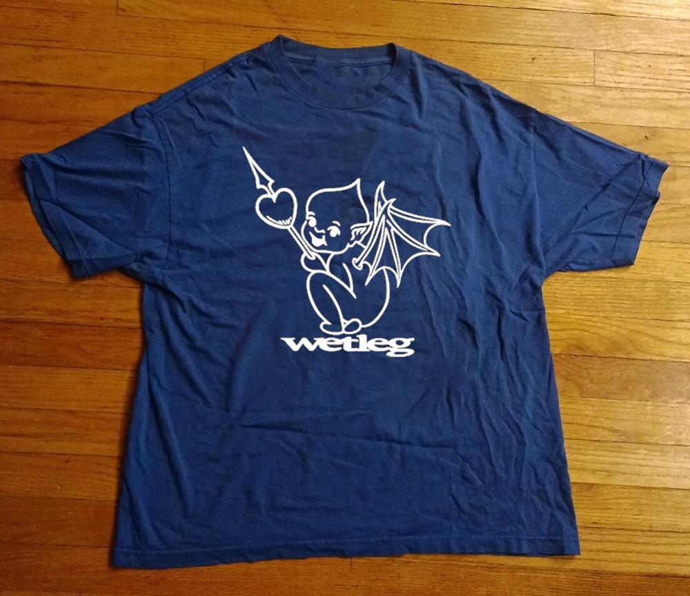 Hot Rare Devil Wet Leg Band Cotton Navy Blue S-5XL Unisex Shirt AA374 Unisex T-Shirt XXXXL