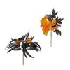 Artificial Leaf Bouquets Black Flower Bouquets Halloween Bouquets with Pumpkin for Valentines Day, Photography Props