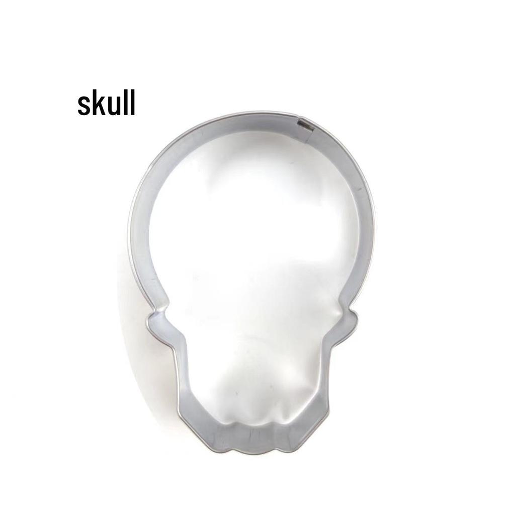 Cross-Border Halloween Stainless Steel Cookie Molds: Pumpkin, Ghost, Boots, Skull - DIY Pastry Cutters