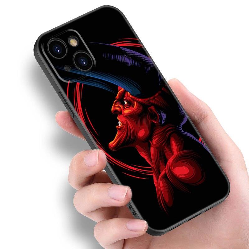 Devil Satan Art Phone Case For Apple iPhone 13 12 Mini 11 Pro XS Max XR X 8 7 6S 6 Plus SE 2022 2020 5S 5 Soft TPU Black Cover
