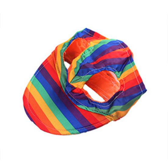 Dog Baseball Cap Summer Pet Beach Visor Hat with Ear Holes Adjustable Outdoor Sunbonnet Outfit for Small Medium Dogs Cats