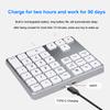 Dual Mode Numeric Keypad 2.4G Wireless Keyboard Dual Bluetooth Keyboard Digital Keyboard 300mAh Battery Rechargeable Numpad