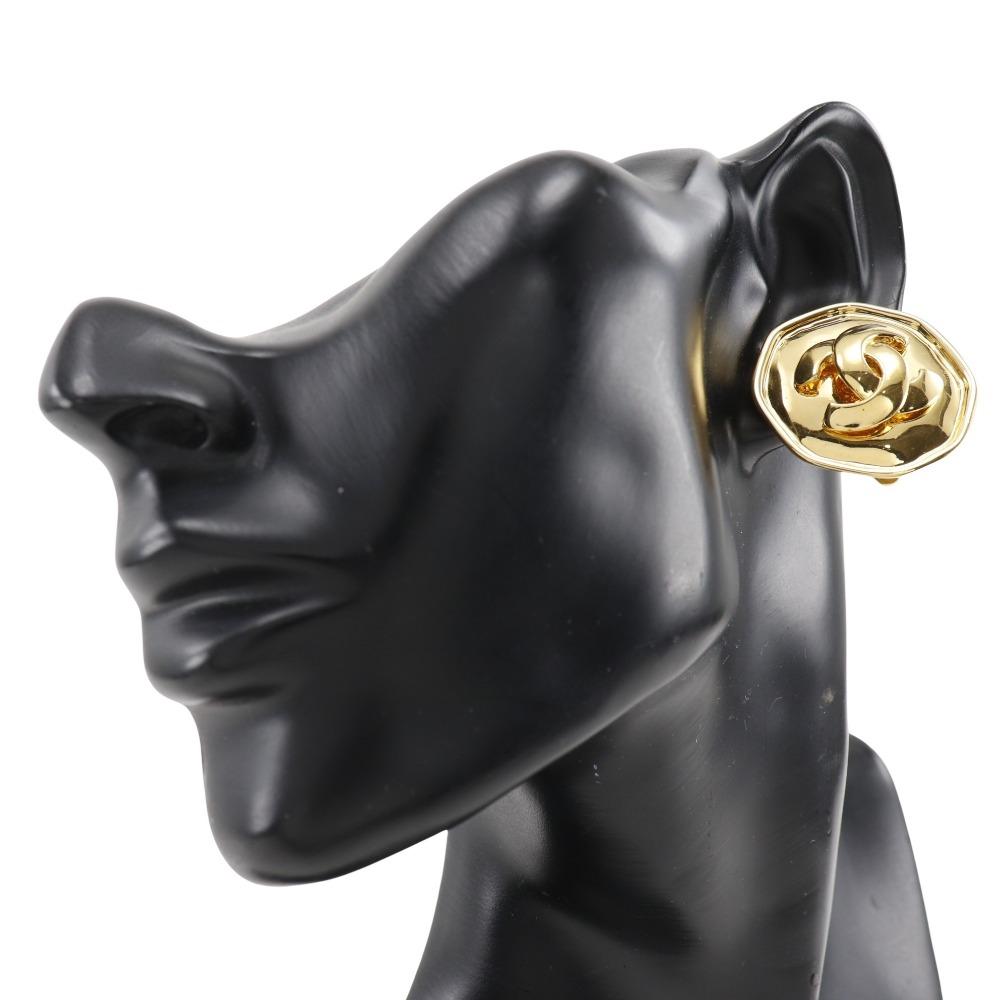 Chanel Cercel COCO Mark vintage Aur placat 25,5g Femei Folosit