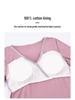 V-Neck Nursing Dress with Insertable Cups for Breastfeeding - Fashionable Postpartum Pajamas