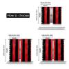 Vibrant Red Black Zebra Printed Curtains Suitable Bedroom Bathroom Living Room Dining Study Office Curtain Set Of 2 Made Polyester Washable Great