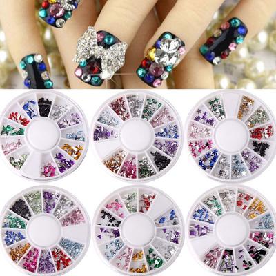 Gems Stones Crystal Nail Rhinestone Nail  Charms Nail Jewelry Set  Nail Decoration