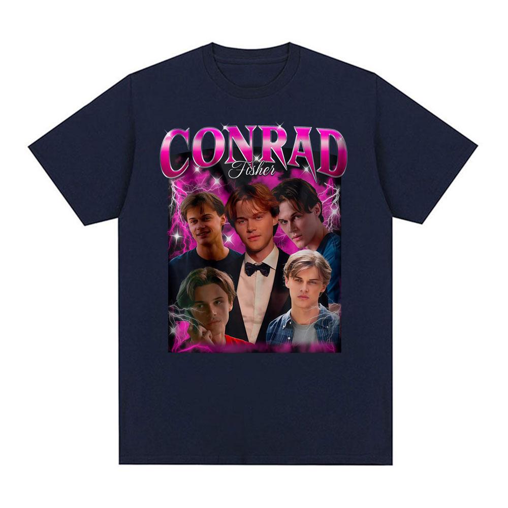 Tričko Conrad Fisher Limitovaná edice, Conrad Cousins Beach Plavba lodí Volné a pohodlné Letní potisk 100% Čistá bavlna