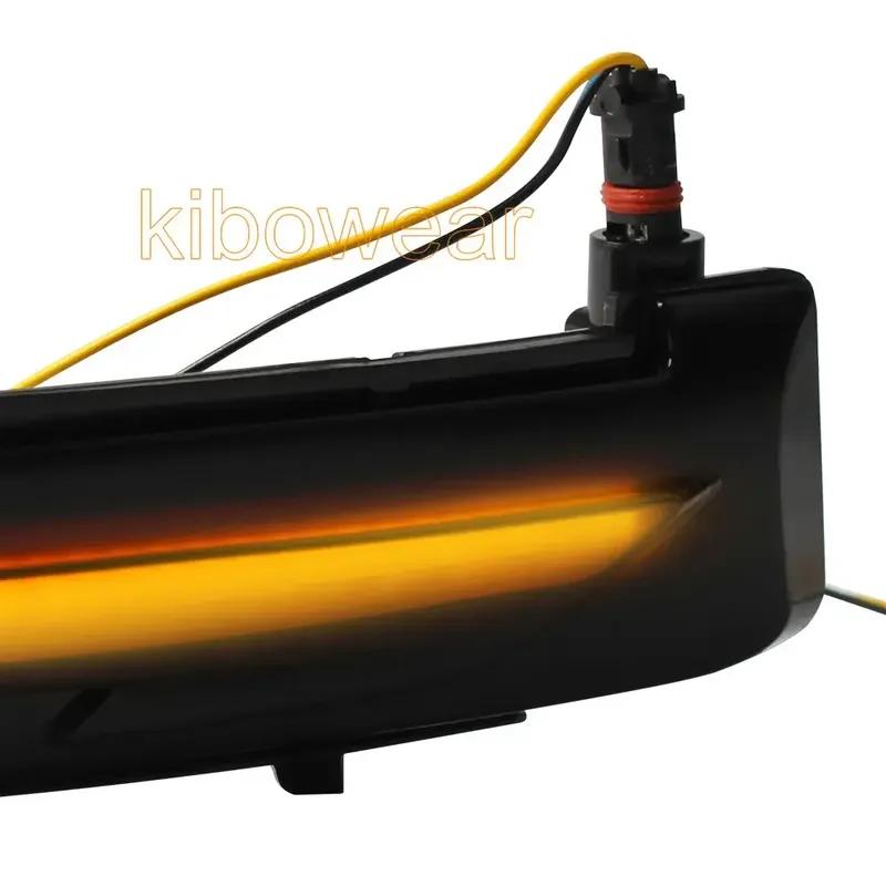2pcs Dynamic Blinker For Nissan X-Trail xtrail T32 J11 Murano Z52 Navara Pathfinder Juke LED turn signal lights Mirror