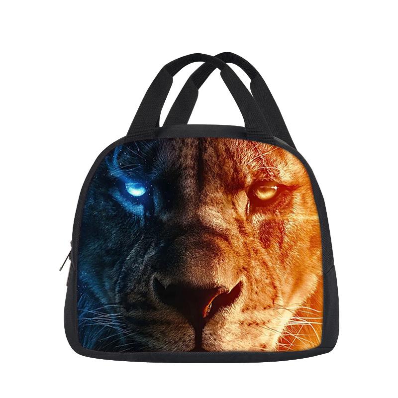 lion lunch bag versatile cartoon large capacity new item, best gift for boys and girls on school birthdays