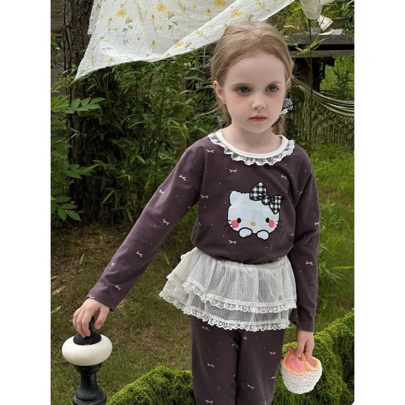 Kids Cotton Pajama Set Cartoon Sleepwear Underwear Boys Girls