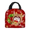 Portable Lunch Box Bag Cartoon Thermal Insulation Bag Lunch Bag Christmas