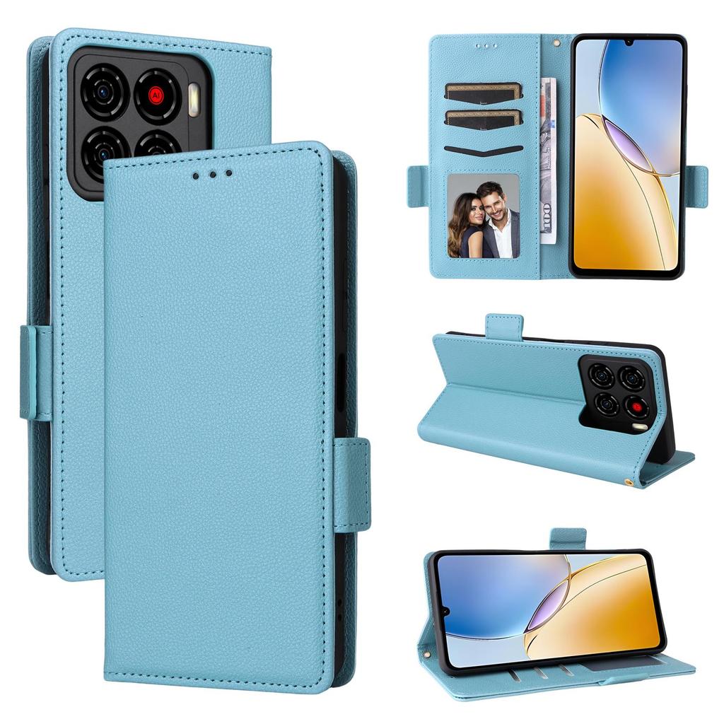 Flip Cover für ZTE Blade A56 PU-Leder Ganzkörperschutz [RFID-Blockierung] Handyhüllen Brieftaschenkoffer