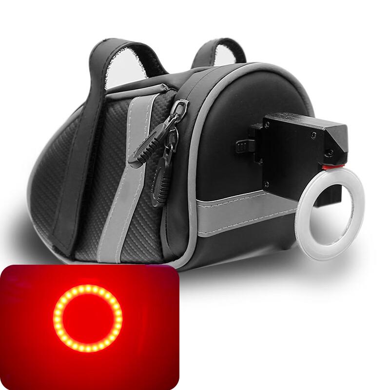 GEETHA Bicycle Saddle Bag with Warning Tail Light