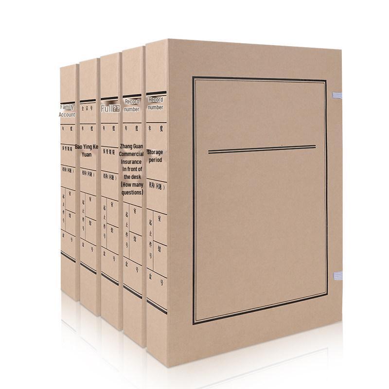 A4 Document Archive Box 10-Pack, Acid-Free, Thickened Standard for File Storage.