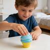 Mini Ice Cream Cone Squeeze Toy Cute TPR Stress Relief Fidget for Kids Adults Soft Slow-Rising Decompression Gadget for Anxiety Boredom Novelty Party