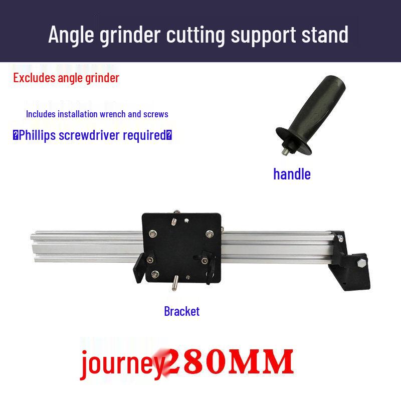 Adjustable Angle Grinder Bracket with Telescopic Handle for Multi-functional Cutting and Polishing