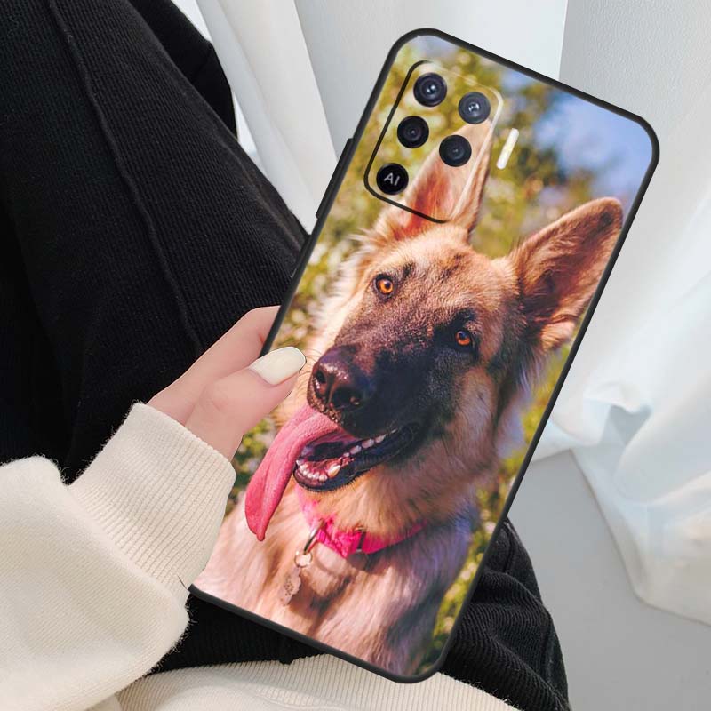 Deutscher Schäferhund Hülle Für Oppo A40 A60 A80 A5 Pro A15 A16 A17 A57 A77 A94 A74 A54 A76 A96 A18 A38 A58 A78 A98