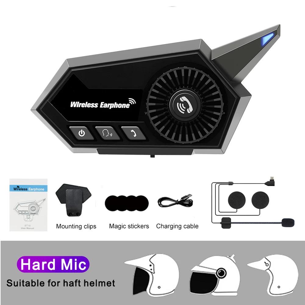 

Мотоциклетный шлем гарнитура Bluetooth 5.3 беспроводной громкой связи стерео музыкальный плеер мото наушники шумоподавление наушники