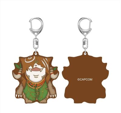 Monster Hunter Wilds Rubber Keychain H80 X PVC Moribar, Approx. W70mm,