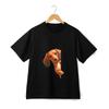 Dachshund Peekaboo T-Shirt - Unisex Cute Wiener Dog Cartoon Graphic Tee