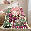 SpyxFamily Charming 2D Cartoon Flannel Blanket, Printed Pattern for Bed, Cozy Sofa Travel Nap Blanket_LIAN