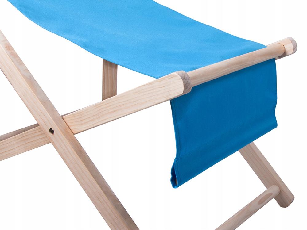 Blue Wooden Sun Lounger (4)