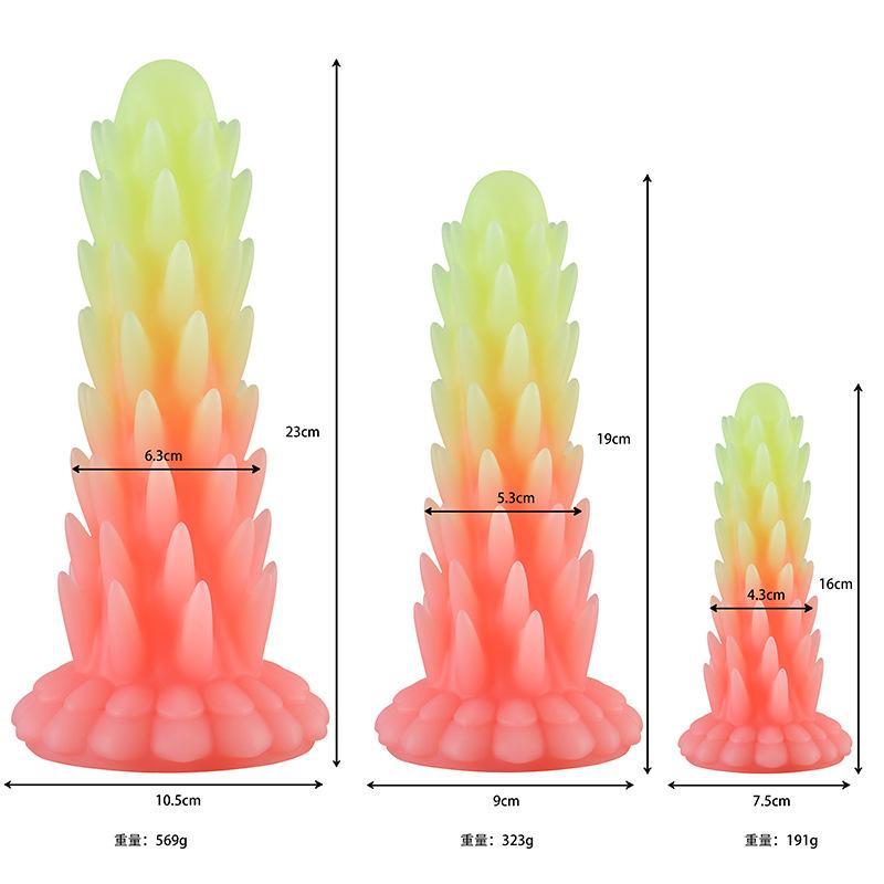 New Luminous Mixed Color Adult Product Anal Plug Outdoor SM Toy For Women's Backyard Stimulation Anal Expansion Masturbator