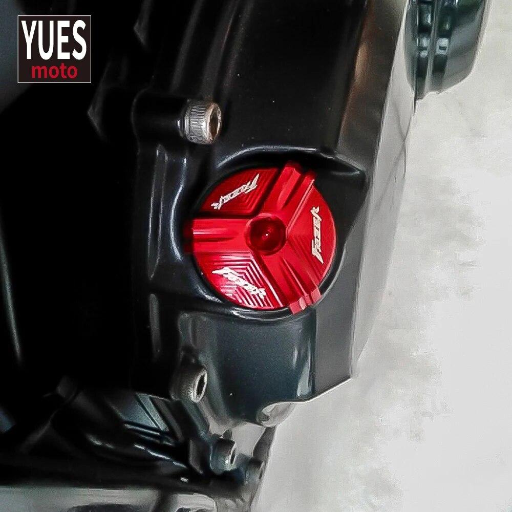 Motorcycle Accessories Auminum oil Filler Engine Dain Plug Cover For Yamaha FZ6 2004-2012 FZ6R FAZER 2009-2017