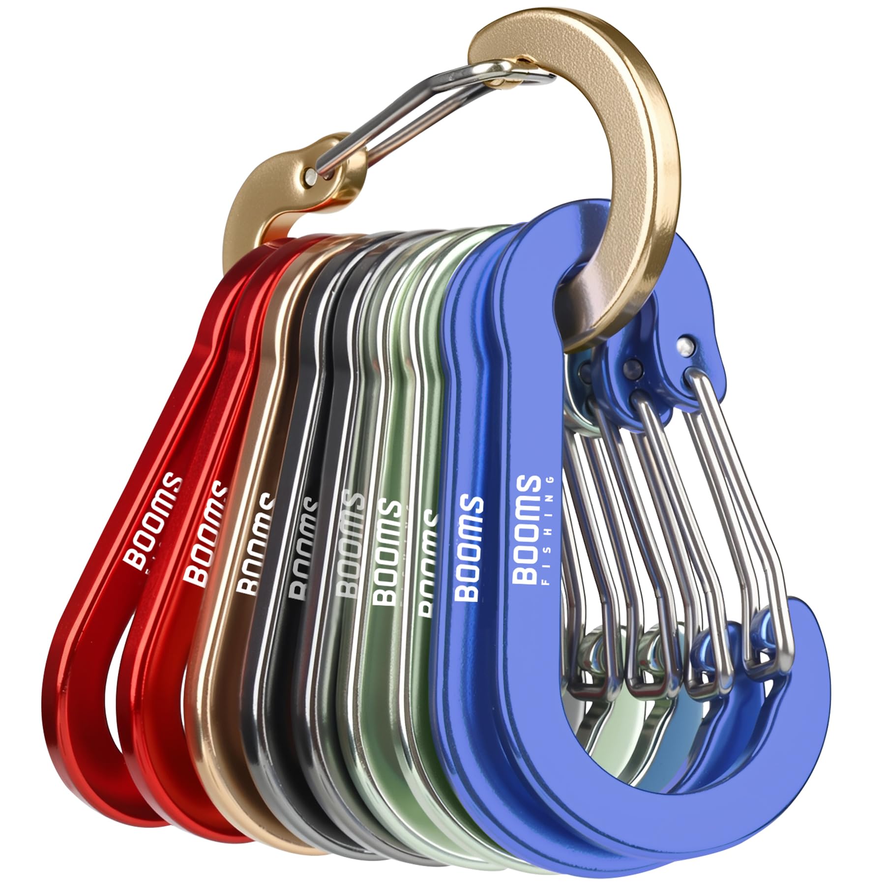 Booms Fishing CC5 Aluminum Alloy Carabiner Ultra Light Carabiner Length 1.6cm