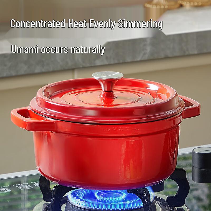 Cooker King Heritage Cast Iron Enamel Soup Pot