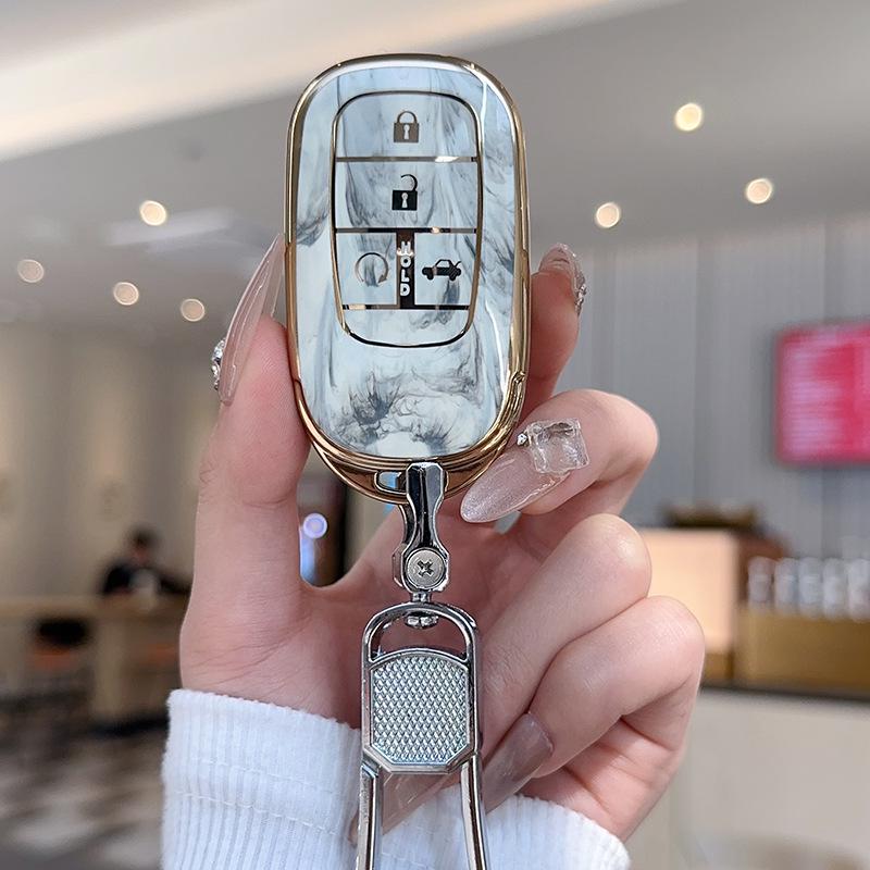 Compatible Key Cover for Honda 10th Gen Civic, Accord, Crown, XR-V, CR-V, Binzhi, Haoying, Lingpai, Jade