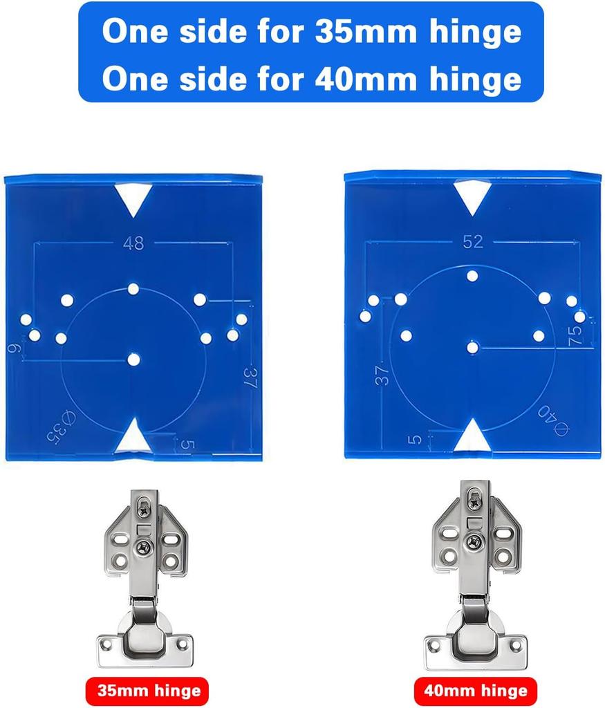 Hinge Punching Positioning Ruler Template Woodworking Hinge Installation Auxiliary Tool Hinge Drilling Locator Cabinet Door