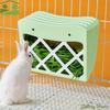 Practical Hanging Rabbit Hay Feeder Fixed Anti-tipping Rabbit Grass Rack with Lid Large Capacity Hay Manger Hamster Cage