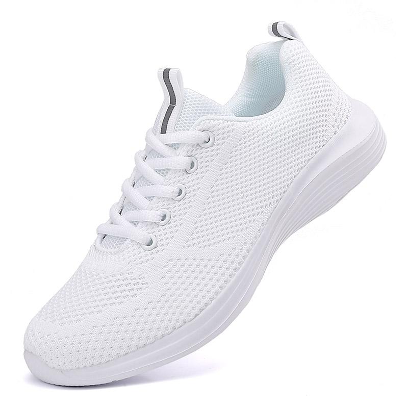 

Женская обувь больших размеров, модная обувь для работы, удобная обувь для медсестер, дышащая новая женская обувь, повседневная обувь. 44 белый