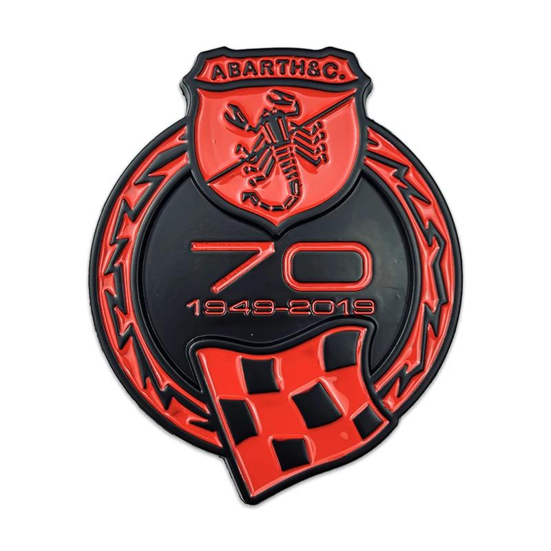 

3D Scorpion Logo for 500 500X 1000TC 1100 Spider 595 695 Emblem Decal Car Front Grille Rear Trunk Badge Sticker Badge Sticker чорний/червоний
