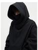 Ninja Herren-Hoodie mit Stehkragen gegen soziale Ängste – Herbst/Winter Samtjacke, schweres Material, trendige Partnerjacke