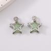 5pcs Cute Crystal Star Pendant Charms for Jewelry Making Earrings Bracelet Necklace DIY Handmade Accessories