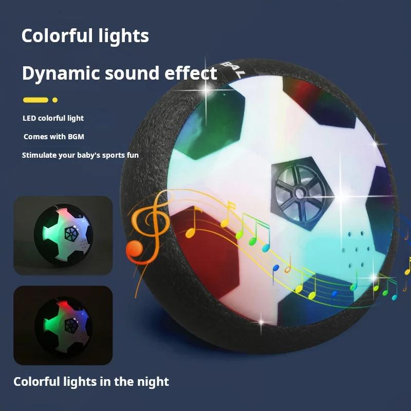 Futebol Divertido de Espuma Flutuante Brinquedo Infantil Bola Flutuante Elétrica Segura para Interior Interativo Pai-Filho(Sem bateria) Iluminação e Música