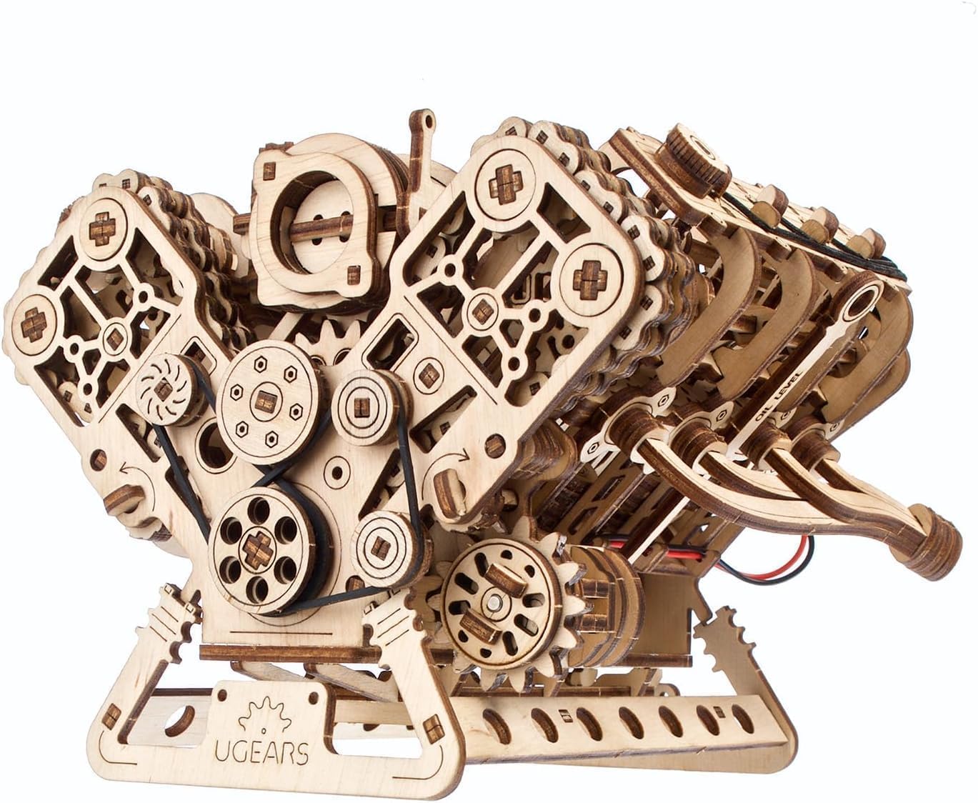 Деревянная модель-конструктор Ugears Двигатель V8 - Не требует клея и инструментов