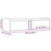 TV Cabinet with LED Lights Concrete Grey 100 x 35.5 x 25 cm