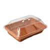 Acrylic Bread Basket with Imitation Rattan Cover for Food, Fruit, Vegetables, Snacks