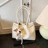 Minimalist Pu Shoulder Bag With Inner Zip Pocket For Work And Casual Outings