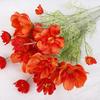 Artificial Cosmos Galsang Flower Long Stem Fade Proof Simulated Silk Cosmos Galsang Flower for Home
