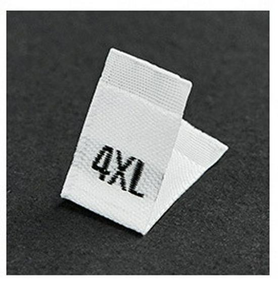 Free Shipping Woven Label: One Size Embroidered Clothing Tag & Sticker